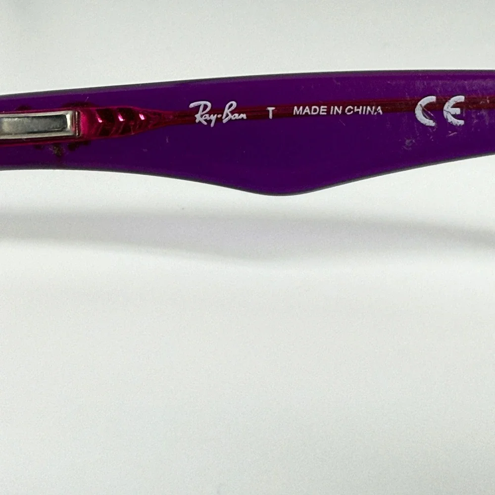 Ray-Ban RB 1530‎ 3666 Purple Pink Rectangular Eyeglasses Frames 48-16-130 22115
